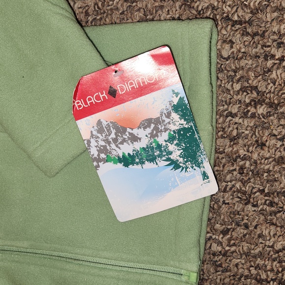 NWT Women's Black Diamond Fleece Jacket Size S Color Green - Picture 4 of 7